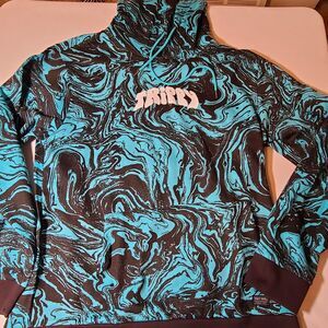 Navy Yard Blue/Black Trippy Hoodie Size Large NWT